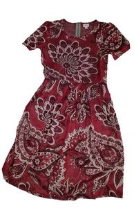 Lularoe Amelia size large nwt pink paisley magenta